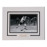 Gordie Howe Signed Red Wings Custom Matted Cut Display (ACOA) at PristineAuction.com