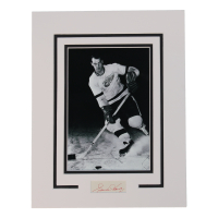Gordie Howe Signed Red Wings Custom Matted Cut Display (ACOA) at PristineAuction.com