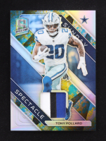 Tony Pollard 2023 Panini Spectra Crush Materials Neon Splatter #8 #7/8 at PristineAuction.com