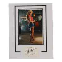 Jessica Simpson Signed Custom Matted Cut Display (ACOA) at PristineAuction.com