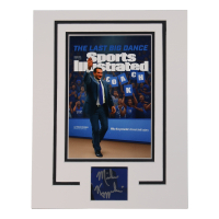 Mike Krzyzewski Signed Duke Blue Devils Custom Matted Cut Display (ACOA) at PristineAuction.com
