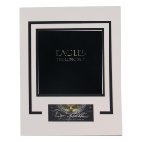 Don Felder Signed "The Long Run" Cut Lithograph Display with 8x10 Photo (ACOA) at PristineAuction.com