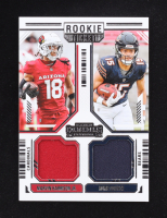 Marvin Harrison Jr. / Rome Odunze 2024 Panini Contenders Rookie Ticket Dual Swatches #12 RC at PristineAuction.com