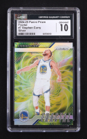 Stephen Curry 2024-25 Panini Prizm Fractal Silver #7 (CGC 10) at PristineAuction.com