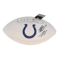 Riley Leonard Signed NFL White Panel Football (JSA) at PristineAuction.com