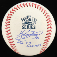 Kyle Tucker Signed 2022 World Series Baseball Inscribed "22' WS Champs" (Beckett) at PristineAuction.com