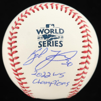 Kyle Tucker Signed 2022 World Series Baseball Inscribed "2022 WS Champions" (Beckett) at PristineAuction.com
