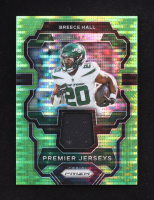 Breece Hall 2023 Panini Prizm Premier Jerseys Neon Green Pulsar #25 at PristineAuction.com