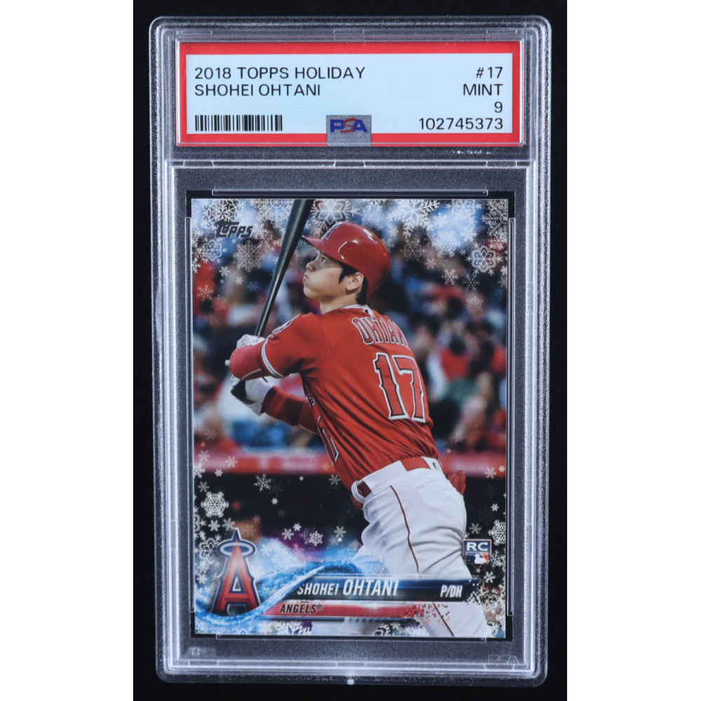 Shohei Ohtani 2018 Topps Walmart Holiday Snowflake #HMW17 RC (PSA 9) at PristineAuction.com