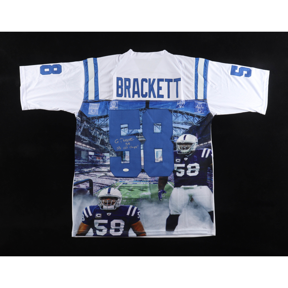 Gary Brackett Signed Jersey Inscribed "SB XLI Champs!" (JSA) at PristineAuction.com