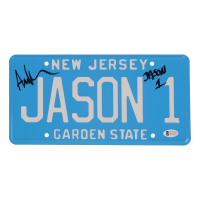 Ari Lehman Signed "Friday the 13th" New Jersey License Plate Inscribed "Jason 1" (Beckett) at PristineAuction.com