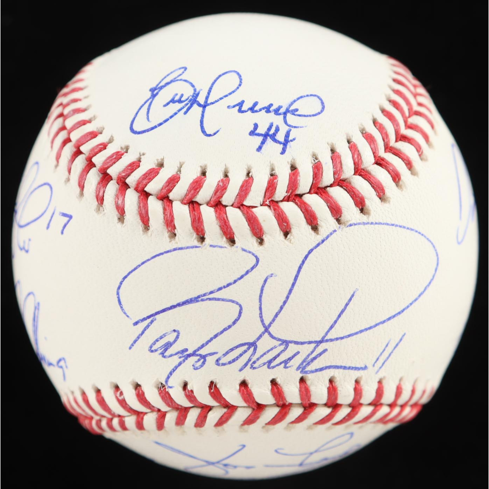 "1990 World Series Champions" OML Baseball Team-Signed by (8) with Barry Larkin, Jose Rijo, Chris Sabo, Eric Davis (Beckett) at PristineAuction.com