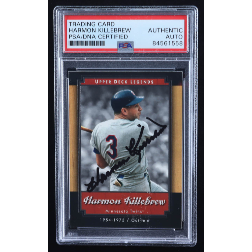 Harmon Killebrew Signed 2001 Upper Deck Legends #33 (PSA) at PristineAuction.com