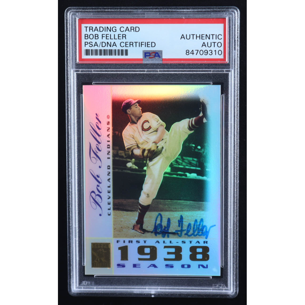 Bob Feller Signed 2003 Topps Tribute Perennial All-Star #23 (PSA) at PristineAuction.com