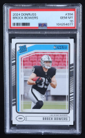 Brock Bowers 2024 Donruss #394 RC (PSA 10) at PristineAuction.com