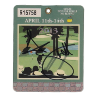 Adam Scott Signed Masters Tournament Badge (PSA) at PristineAuction.com