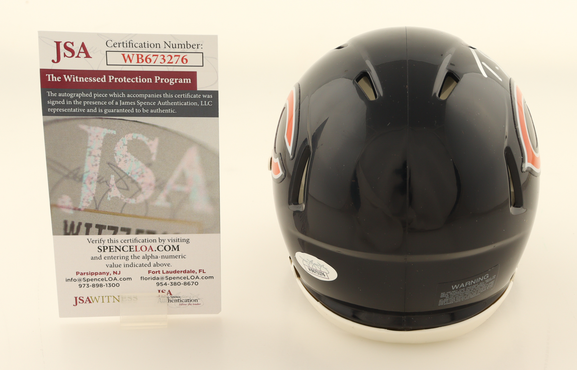 Tyrique Stevenson Signed Bears Speed Mini Helmet (JSA) at PristineAuction.com Tyrique Stevenson Signed Bears Speed Mini Helmet (JSA) at PristineAuction.com