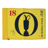 Bryson DeChambeau Signed "The Open" 153rd British Open Golf Pin Flag (PSA) at PristineAuction.com