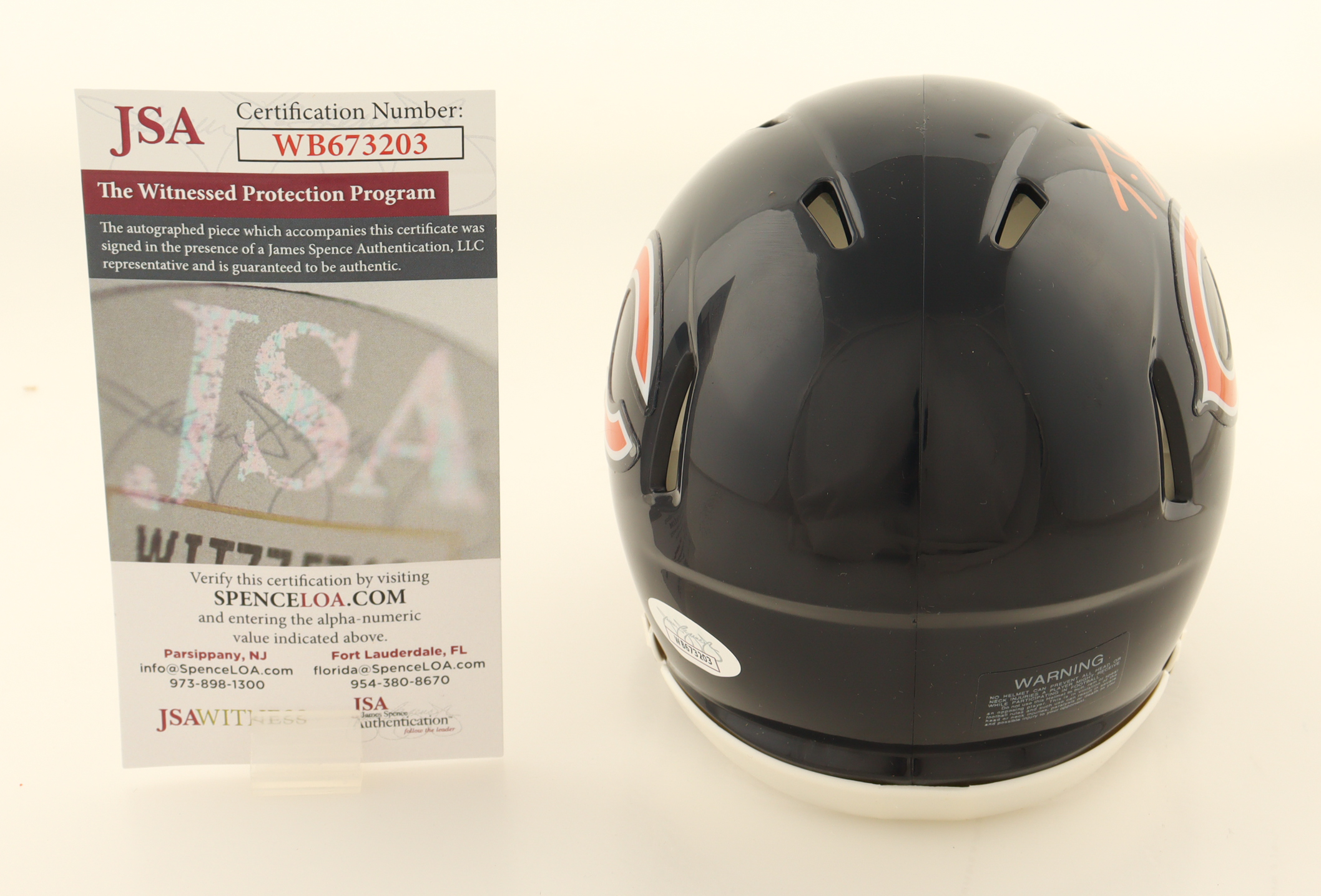 Tyrique Stevenson Signed Bears Speed Mini Helmet (JSA) at PristineAuction.com Tyrique Stevenson Signed Bears Speed Mini Helmet (JSA) at PristineAuction.com