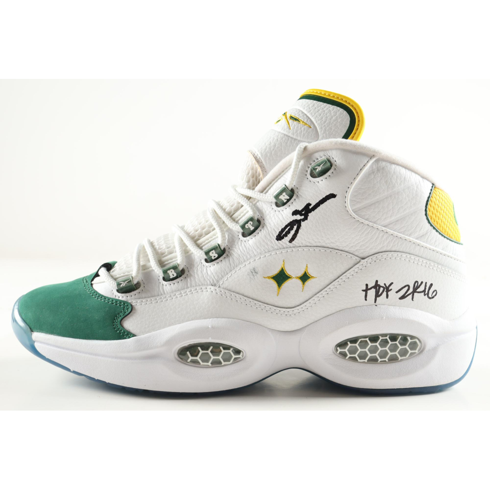 Allen Iverson Signed Reebok Basketball Shoe Inscribed "HOF 2K16" (Beckett) at PristineAuction.com
