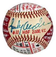 Sparky Anderson Signed ONL Baseball Hand-Painted by Dennis C. Purdy (JSA) at PristineAuction.com