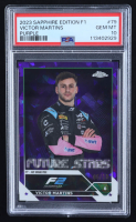 Victor Martins 2023 Topps Chrome Sapphire Formula 1 Purple Refractors #79 #05/10 (PSA 10) at PristineAuction.com