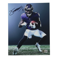 Zay Flowers Signed Ravens 8x10 Photo (Beckett) at PristineAuction.com