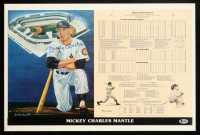 Mickey Mantle Signed LE Yankees 14x21 Career Highlight Stat Print (Beckett) at PristineAuction.com