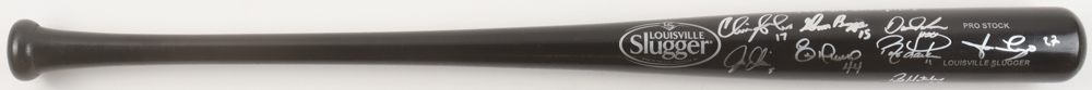 Reds Louisville Slugger Baseball Bat Signed By (8) With Barry Larkin, Eric Davis, Jose Rijo, Chris Sabo Inscribed "1990 WS Champions" (Beckett) at PristineAuction.com Reds Louisville Slugger Baseball Bat Signed By (8) With Barry Larkin, Eric Davis, Jose Rijo, Chris Sabo Inscribed "1990 WS Champions" (Beckett) at PristineAuction.com