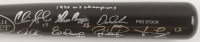 Reds Louisville Slugger Baseball Bat Signed By (8) With Barry Larkin, Eric Davis, Jose Rijo, Chris Sabo Inscribed "1990 WS Champions" (Beckett) at PristineAuction.com