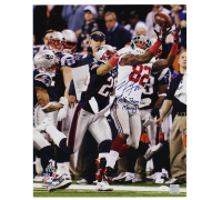 Mario Manningham Signed Giants 16x20 Photo Inscribed "Make Them Go To Manningham" (JSA) at PristineAuction.com