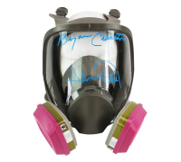 Aaron Paul & Bryan Cranston Signed "Breaking Bad" Gas Mask (SWAU) at PristineAuction.com
