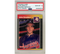 John Smoltz Signed 1989 Donruss #642 RC (PSA | Auto 10) at PristineAuction.com