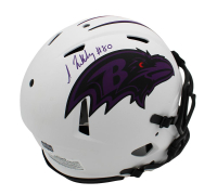 Isaiah Likely Signed Ravens Full-Size Authentic On-Field Lunar Eclipse Alternate Speed Helmet (Radtke) at PristineAuction.com