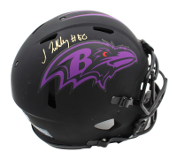 Isaiah Likely Signed Ravens Full-Size Authentic On-Field Eclipse Alternate Speed Helmet (Radtke) at PristineAuction.com