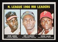 Hank Aaron / Roberto Clemente / Richie Allen 1967 Topps #242 / NL RBI Leaders at PristineAuction.com