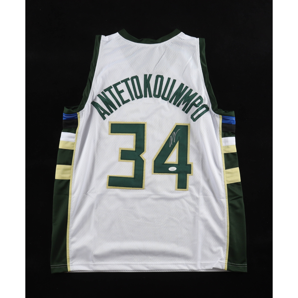 Giannis Antetokounmpo Signed Jersey (JSA) at PristineAuction.com
