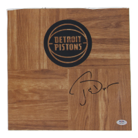 Joe Dumars Signed Detroit Pistons 12x12 Floor Piece (PSA) at PristineAuction.com