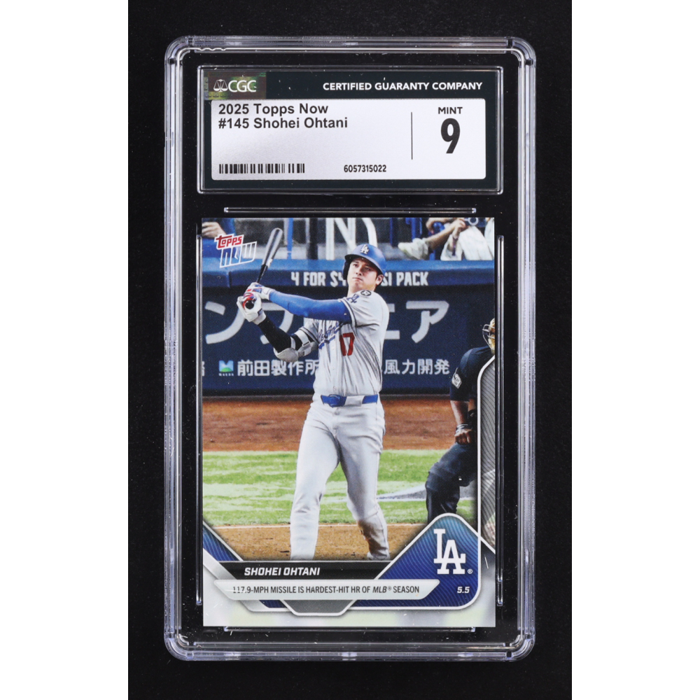 Shohei Ohtani 2025 Topps Now #145 (CGC 9) at PristineAuction.com