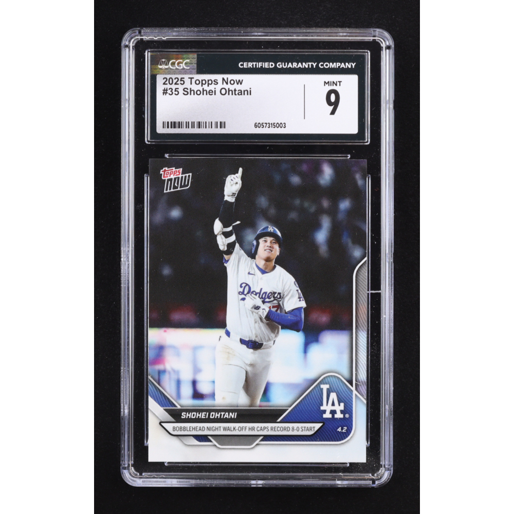 Shohei Ohtani 2025 Topps Now #35 (CGC 9) at PristineAuction.com