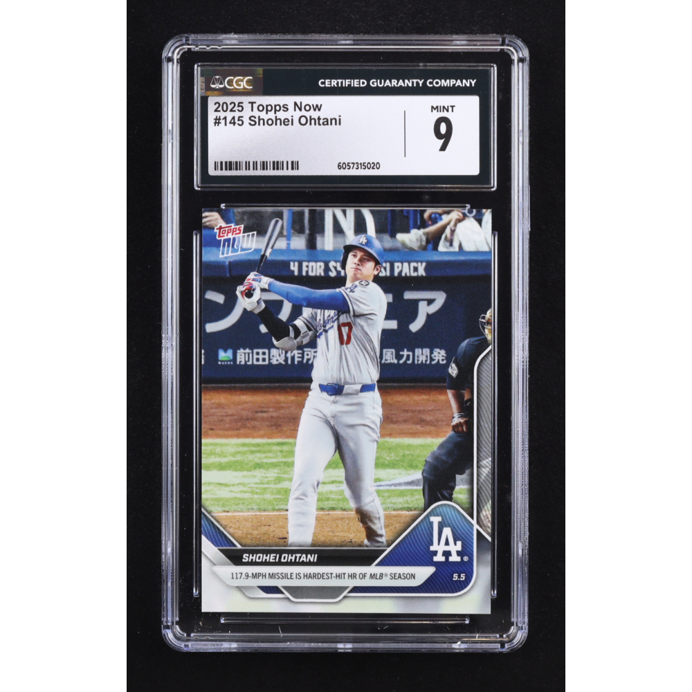 Shohei Ohtani 2025 Topps Now #145 (CGC 9) at PristineAuction.com