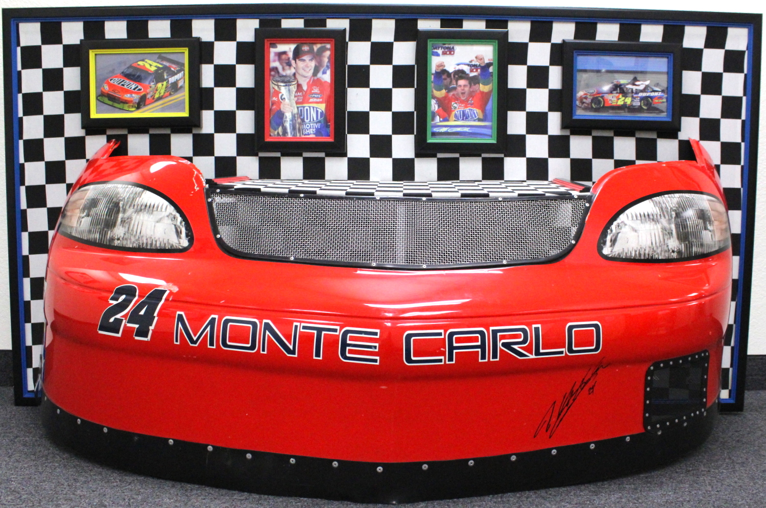 Jeff Gordon Signed NASCAR 38x71x21 Custom Framed Authentic Race-Used #24 Car Bumper Display (JSA ALOA) at PristineAuction.com Jeff Gordon Signed NASCAR 38x71x21 Custom Framed Authentic Race-Used #24 Car Bumper Display (JSA ALOA) at PristineAuction.com