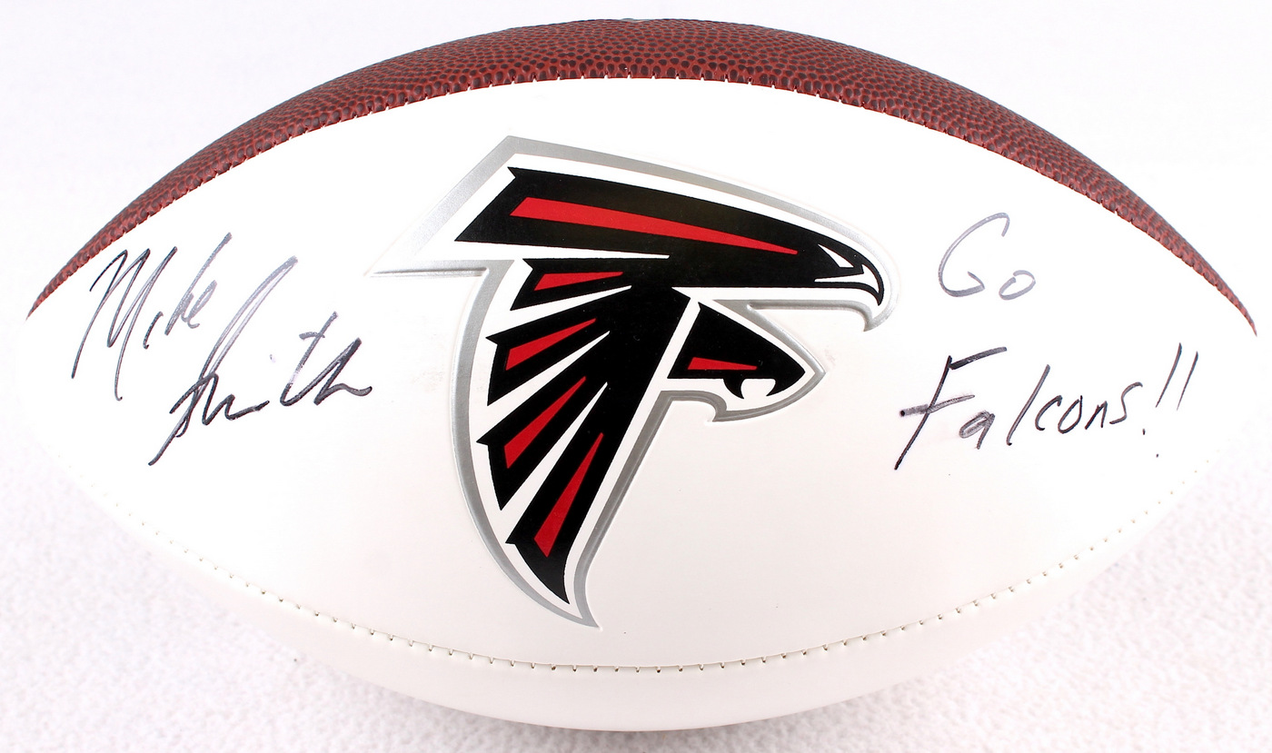 Mike Smith Signed Falcons Football Inscribed "Go Falcons!" (JSA COA & Falcons COA) at PristineAuction.com Mike Smith Signed Falcons Football Inscribed "Go Falcons!" (JSA COA & Falcons COA) at PristineAuction.com