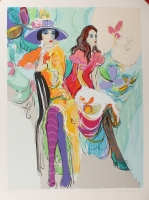 Isaac Maimon "Les Coquettes I" Signed Limited Edition 23.5” x 31.5” Serigraph #LXXIII/CXXV at PristineAuction.com