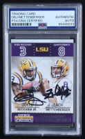 Zach Mettenberger / Odell Beckham Jr. Signed 2015 Panini Contenders Draft Picks Collegiate Connections #22 (PSA Authentic) at PristineAuction.com