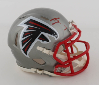 Bijan Robinson Signed Falcons Flash Alternate Speed Mini Helmet (Beckett) at PristineAuction.com