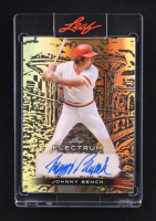 Johnny Bench 2024 Leaf Electrum Autograph Prismatic Gold #BA-JB1 #1/1 at PristineAuction.com