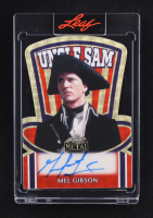 Mel Gibson 2025 Leaf Metal Uncle Sam Autograph Super Prismatic Gold #USMG1 #1/1 at PristineAuction.com