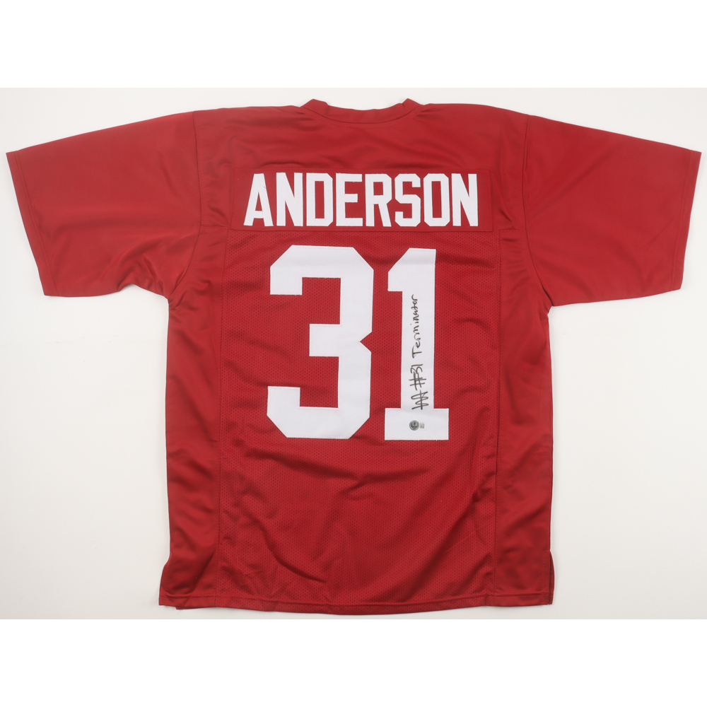 Will Anderson Jr. Signed Jersey Inscribed "Terminator" (Beckett) at PristineAuction.com