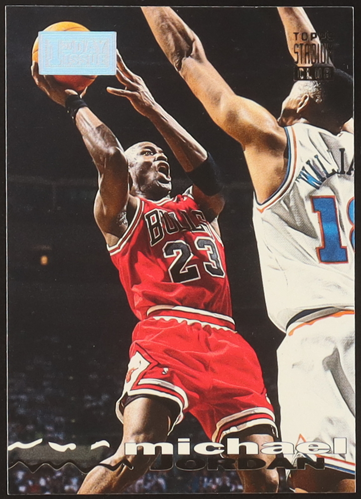 Michael Jordan 1993-94 Topps Stadium Club #169 1st Day Issue SP at PristineAuction.com Michael Jordan 1993-94 Topps Stadium Club #169 1st Day Issue SP at PristineAuction.com